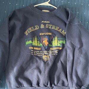 Field & Stream Men's/Womans Navy Graphic Crewneck Sweater